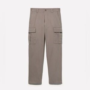 SISLEY BROWN SLIM COMFORT FIT CARGO TROUSERS SZ 48